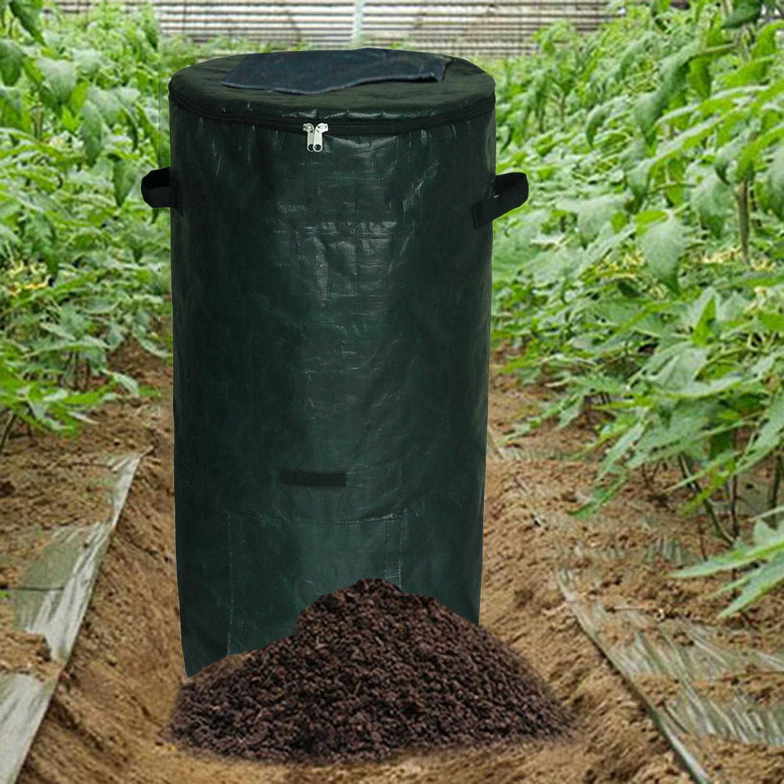 Compost Bin - Saco de lixo para gramado, resistente,