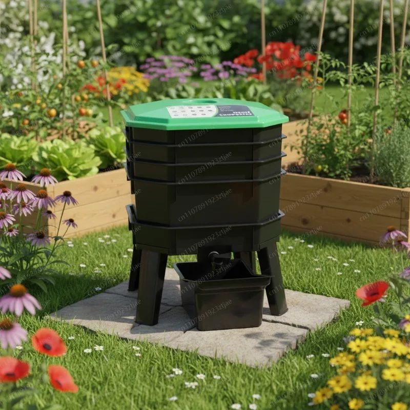 Compost Bin - Caixa de Compostagem Empilhável com Múltiplas