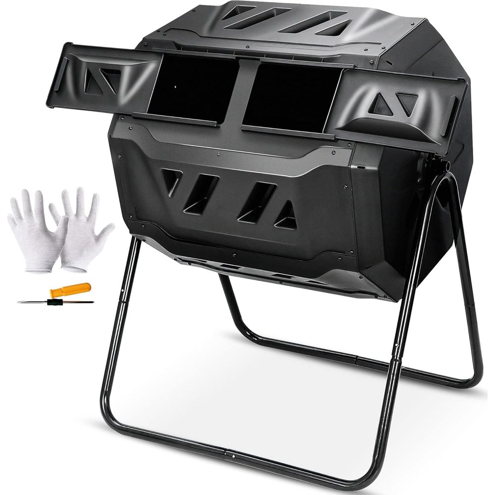 Compost Bin - Composteira Rotativa de 43 Galões com