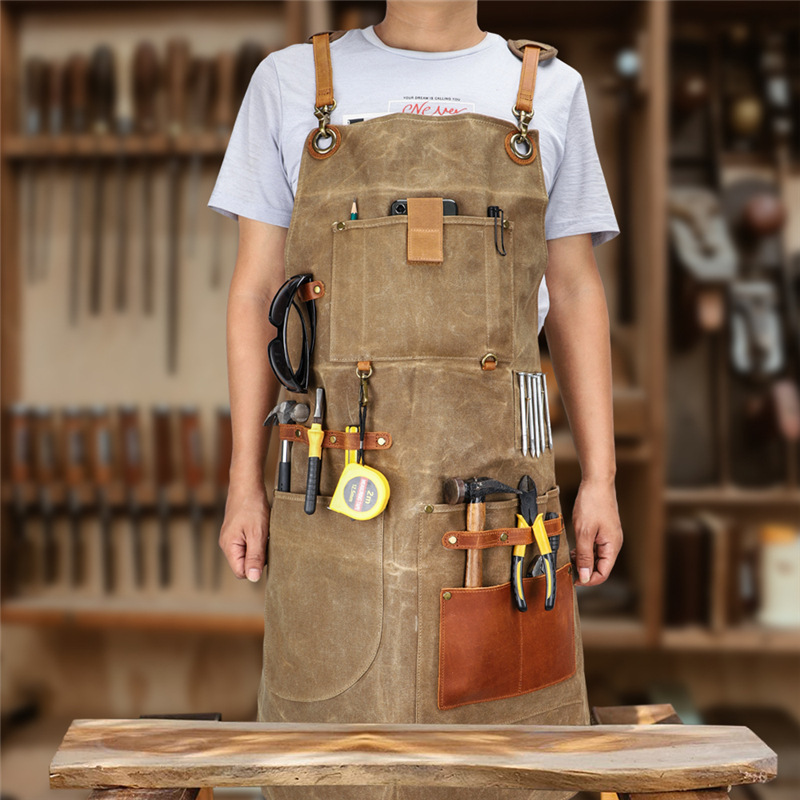 Avental de lona encerada da in - Gardening Tools Logo avaliação e preço