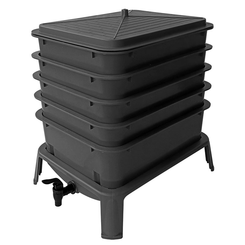 Compostor de minhocas de 50L e - Compost Bin avaliação e preço