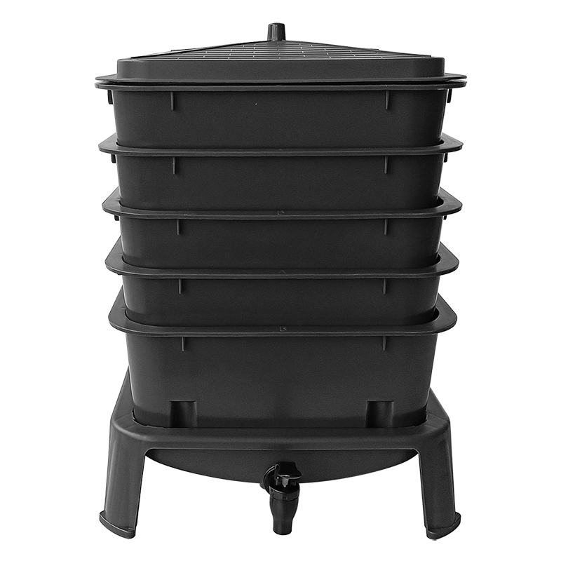 Compostor de minhocas de 50L e - Compost Bin avaliação e preço