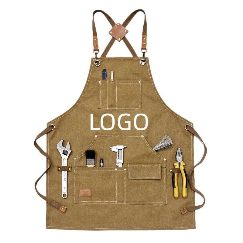 Avental de lona com vários bol - Gardening Tools Logo avaliação e preço