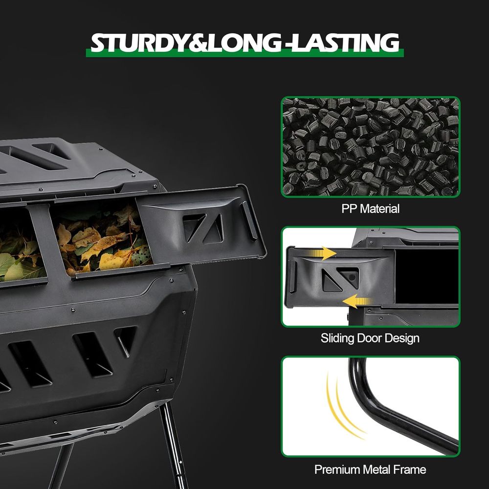 Composteira Rotativa de 43 Gal - Compost Bin avaliação e preço