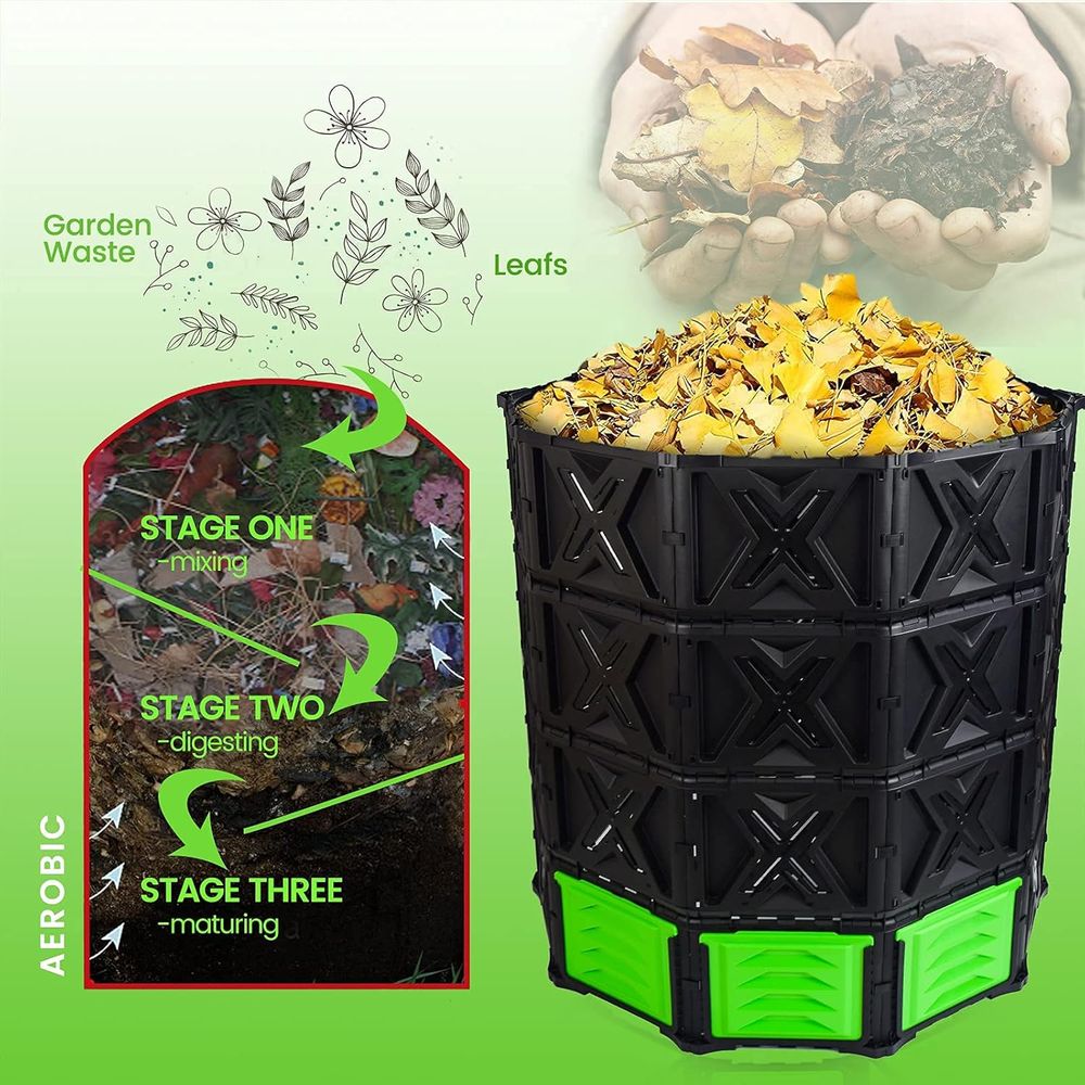 Lixeira de compostagem grande  - Compost Bin avaliação e preço