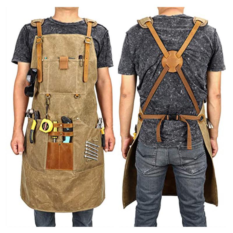 Avental de lona masculino mult - Gardening Tools Logo avaliação e preço