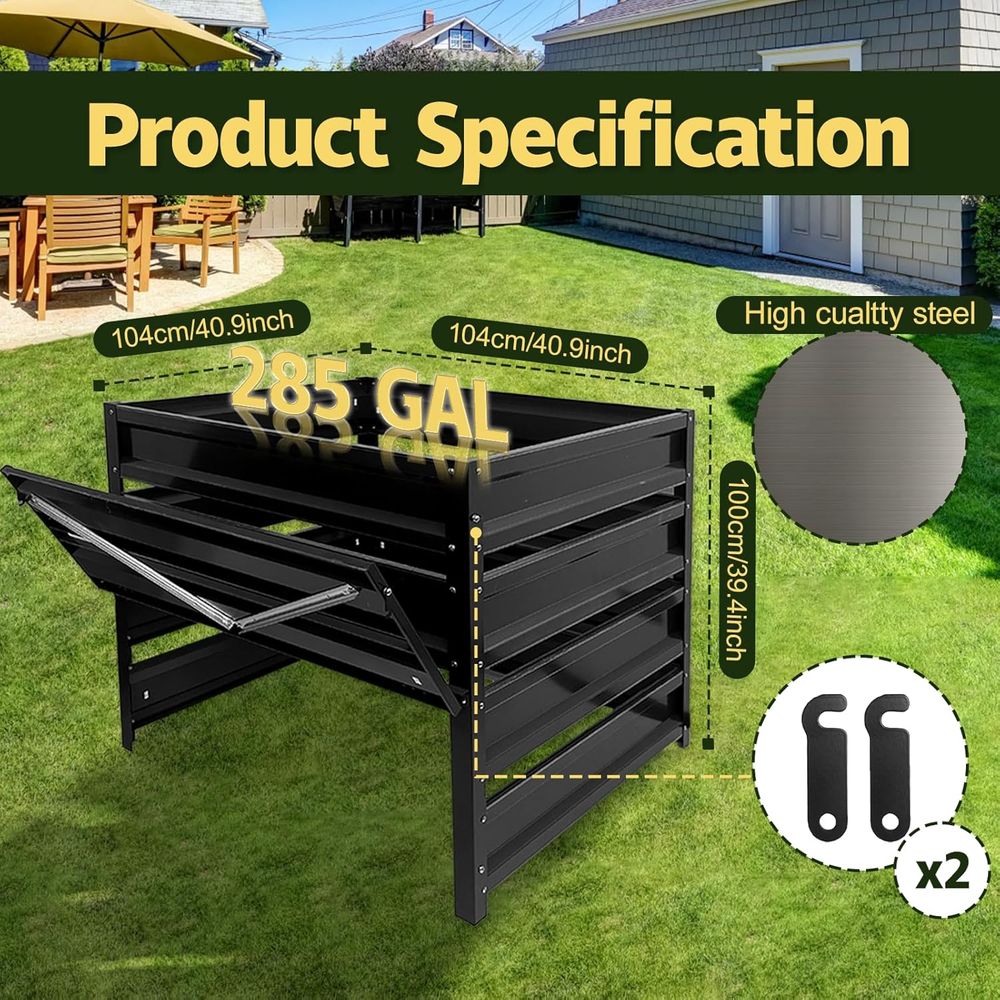 Lixeira de compostagem externa - Compost Bin avaliação e preço