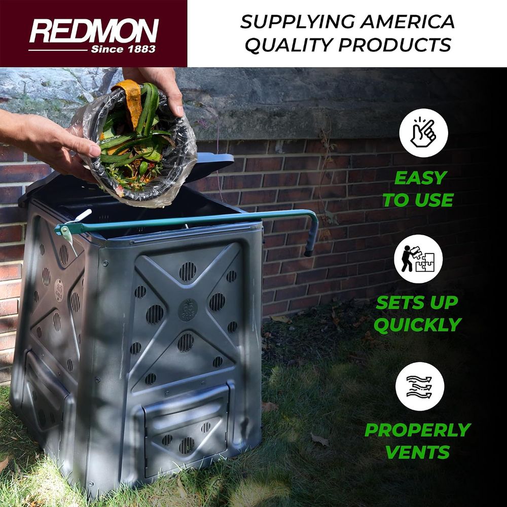 Composteira externa de 60 galõ - Compost Bin avaliação e preço